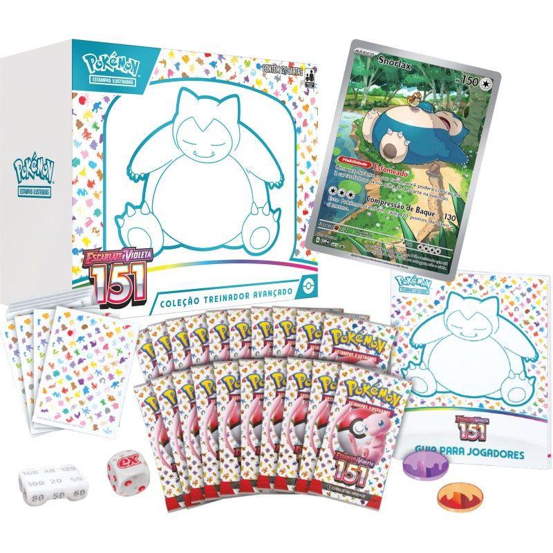 Box Treinador Pokémon Lendário Escarlate e Violeta 151 Snorlax Em